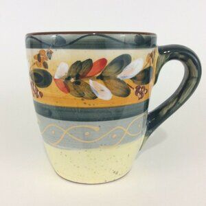 COFFEE Mug Cup Floral Speckled Multi Color
